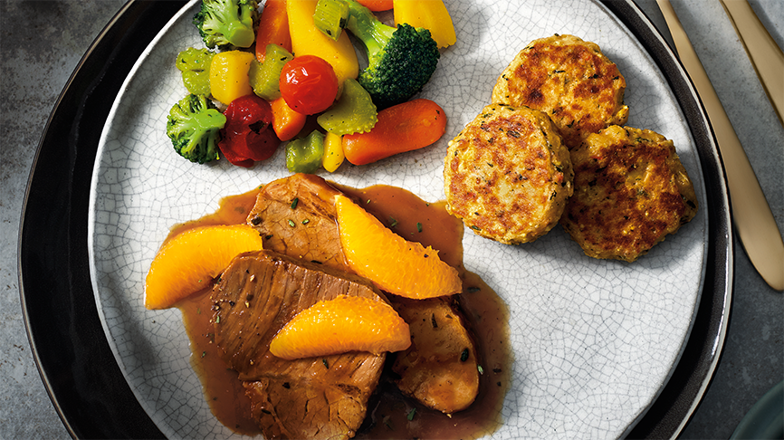 Schweinefleisch mit Schupfnudeln